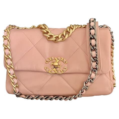 chanel pailletten tasche pink|chanel 19 bag.